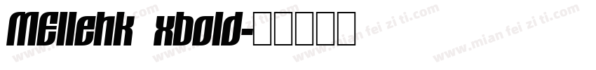 MEIIehk xbold字体转换